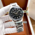 Replica Jaeger-LeCoultre Polaris Watch Stainless Steel Black Dial